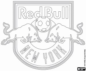 Omalovánka New York Red Bulls emblém