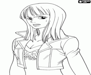 Omalovánka Nico Robin, postava z One Piece