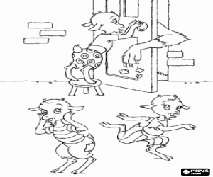 Omalovánka Noha vlka s moukou