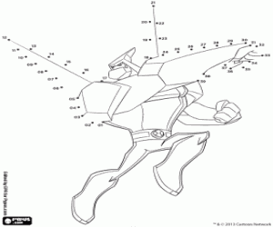Omalovánka Objevte Diamondhead, tečka tečka