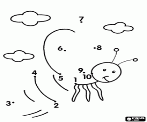 Omalovánka Objevte létající hmyz