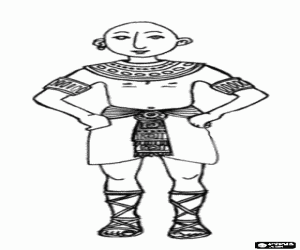 Omalovánka Občan starověkého Egypta