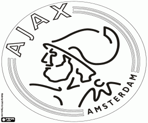 Omalovánka Odznak Ajax Amsterdam