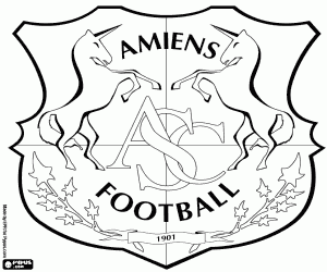 Omalovánka Odznak Amiens SC
