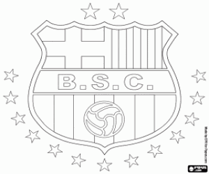 Omalovánka Odznak Barcelona Sporting Club