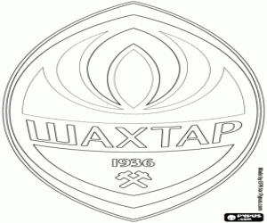 Omalovánka Odznak FC Šachtar Doněck