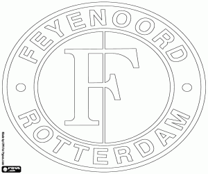Omalovánka Odznak Feyenoord Rotterdam