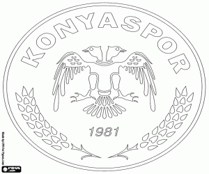 Omalovánka Odznak Konyaspor