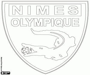 Omalovánka Odznak Nimes Olympique