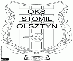 Omalovánka Odznak OKS Stomil Olsztyn