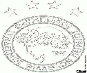 Omalovánka Odznak Olympiacos Pireus