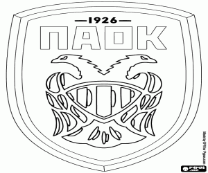 Omalovánka Odznak PAOK Soluň