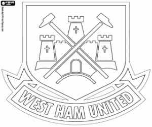 Omalovánka Odznak West Ham United
