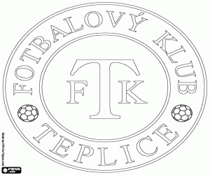Omalovánka Odznak z FK Teplice