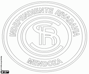 Omalovánka Odznak z Independiente Rivadavia