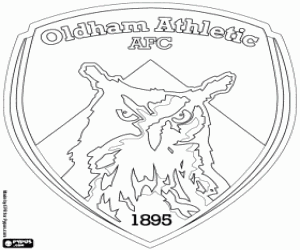 Omalovánka Oldham Athletic štít