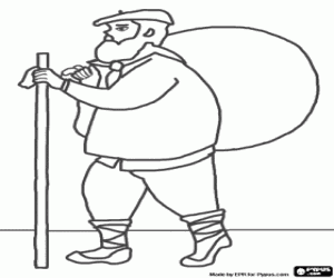 Omalovánka Olentzero, charakter Vánoc