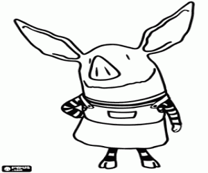 Omalovánka Olivia prase