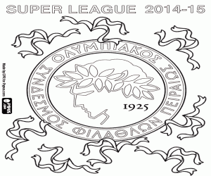 Omalovánka Olympiacos, mistr ligy 2014-15