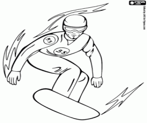 Omalovánka Olympic snowboarding