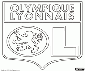 Omalovánka Olympique Lyon logo