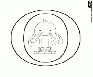 Omalovánka Omikron, řecké písmeno a Pypus