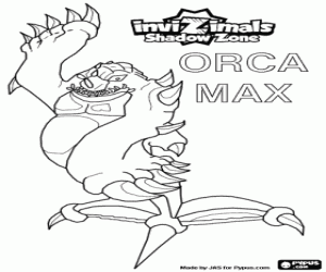 Omalovánka Orca Max, Invizimals Shadow Zone