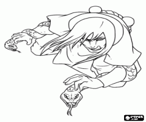 Omalovánka Orochimaru, ninja Naruto