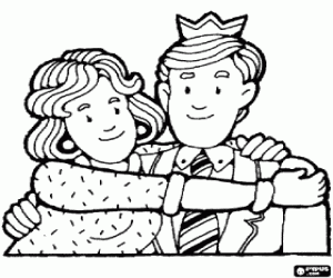 Omalovánka Otec s korunou