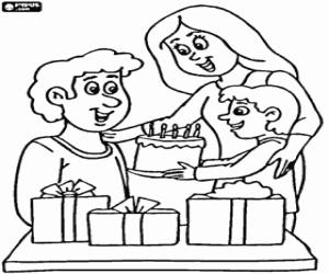 Omalovánka Otec v jeho oslava