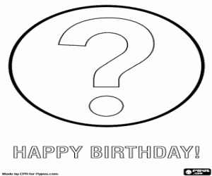 Omalovánka Otázka, kolik je ti let