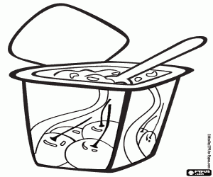 Omalovánka Ovoce ochucený jogurt