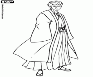 Omalovánka Padouch Sosuke Aizen z Bleach