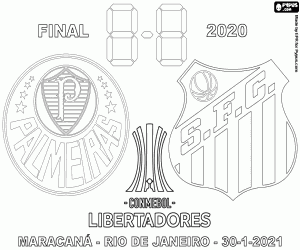 Omalovánka Palmeiras - Santos, Libertadores 2020