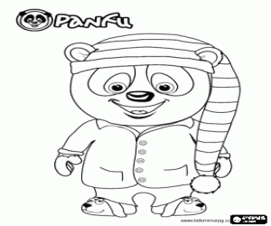 Omalovánka Panda Panfu s spaním