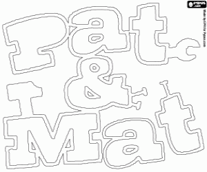 Omalovánka Pat a Mat Logo