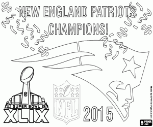Omalovánka Patriots, Super Bowl mistrů 2015
