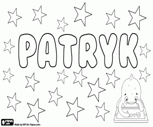 Omalovánka Patryk, varianta Patrik