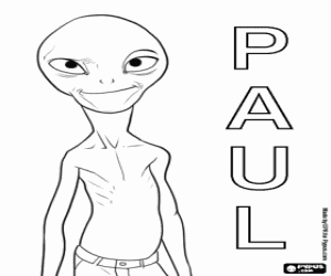 Omalovánka Paul alien