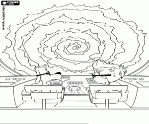 Omalovánka Peabody, Sherman v WABAC