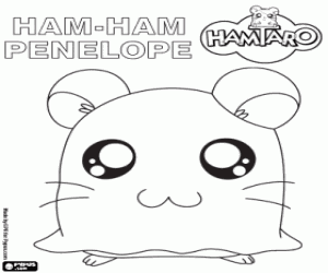Omalovánka Penelope, křeček Hamtaro