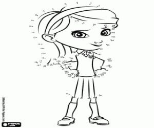 Omalovánka Penny Peterson, tečka tečka