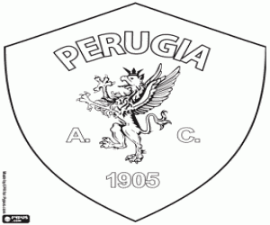 Omalovánka Perugia Calcio odznak