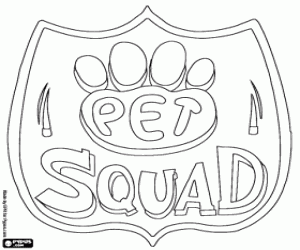 Omalovánka Pet Squad logo