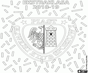 Omalovánka Piast Gliwice, mistr 2018 – 2019