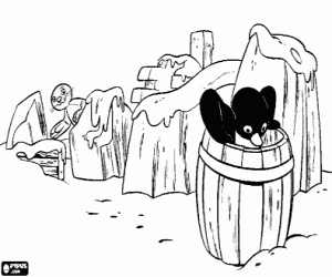 Omalovánka Pingu, Robby a ledové kostky