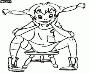 Omalovánka Pippi Longstocking