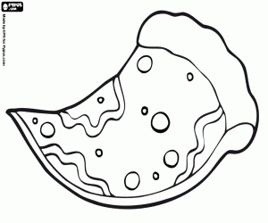 Omalovánka Pizza, italská jídla