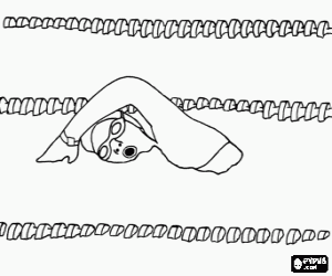 Omalovánka Plavecké soutěže