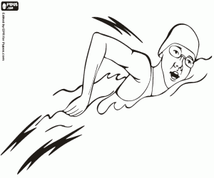 Omalovánka Plavání, první část triatlon